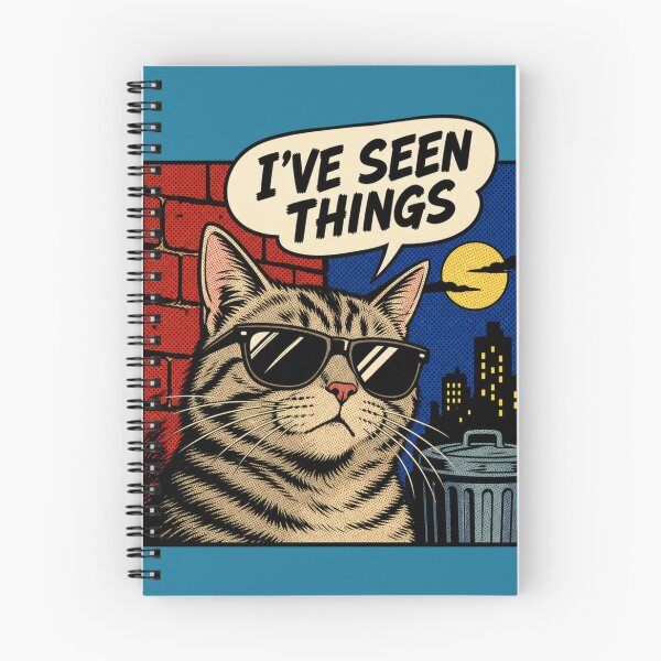 Item preview, I've Seen Things - Conspiracy Cat designed and sold by Kathy Kuczek.