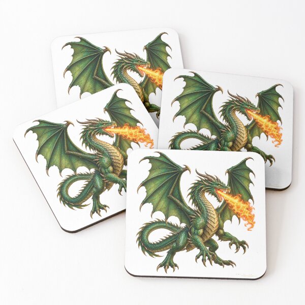 Item preview, The Emerald Sentinel  Legendary Green Dragon  designed and sold by BlingandGifts.