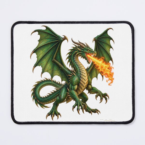 Item preview, The Emerald Sentinel Legendary Green Dragon designed and sold by BlingandGifts.
