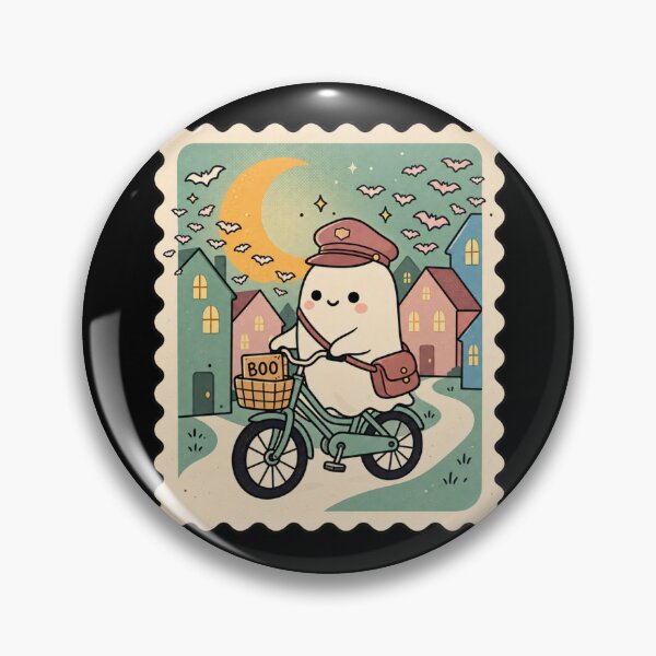 Artikelvorschau, Halloween Ghost Delivery | Cute Ghost Bicycle Halloween Spooky Design entworfen und verkauft von MrDev.