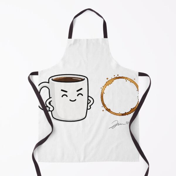 Aperçu de l'œuvre Coffee Ring Masterpiece Funny Mug Sticker créée et vendue par BrashBear.