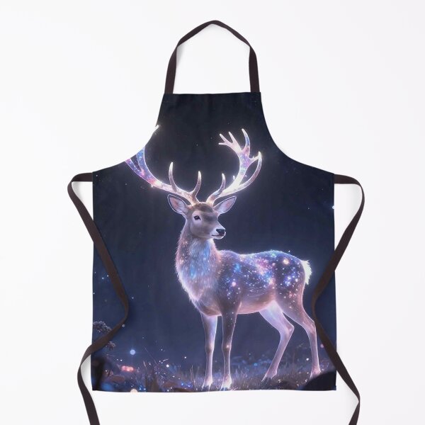 Item preview, Cosmic Galaxy Deer with Glowing Antlers Starry Night designed and sold by MFMart.