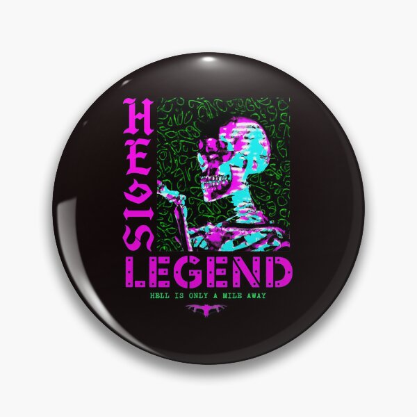 Item preview, Neon Skeleton Legend Synthwave  designed and sold by CuteartBySakura.