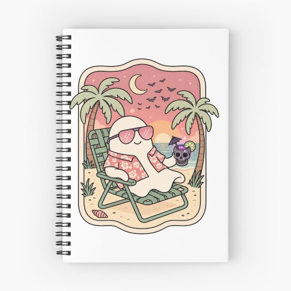 Item preview, Halloween Beach Ghost | Cute Spooky Tropical Ghost Summer Design designed and sold by MrDev.