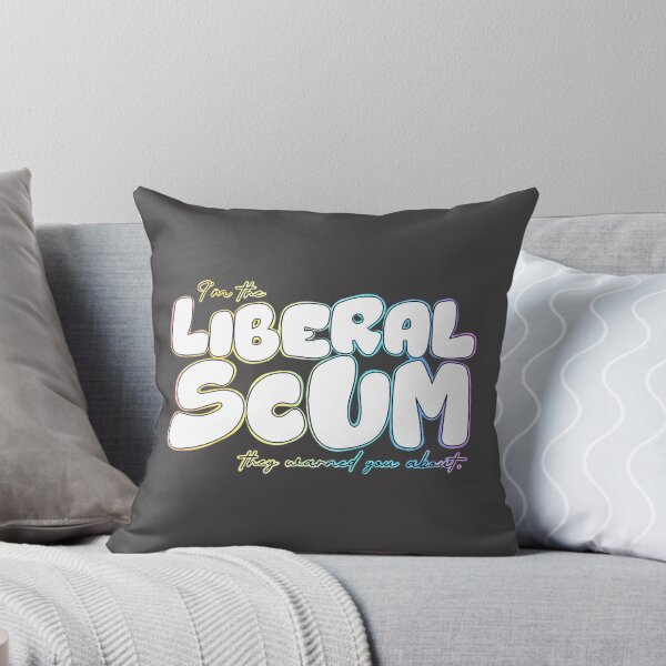 Item preview, I'm the Liberal Scum White Bubble Letter Art with Rainbow Outline Political Design designed and sold by Lyan-co.
