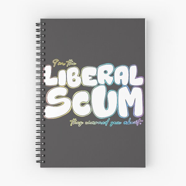 Item preview, I'm the Liberal Scum White Bubble Letter Art with Rainbow Outline Political Design designed and sold by Lyan-co.