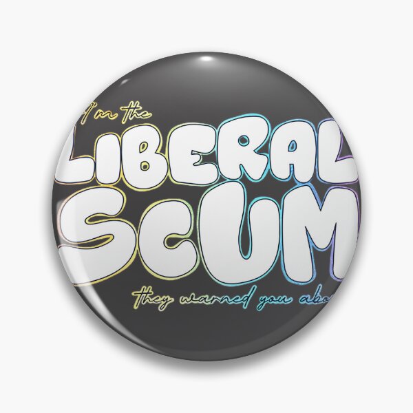 Item preview, I'm the Liberal Scum White Bubble Letter Art with Rainbow Outline Political Design designed and sold by Lyan-co.