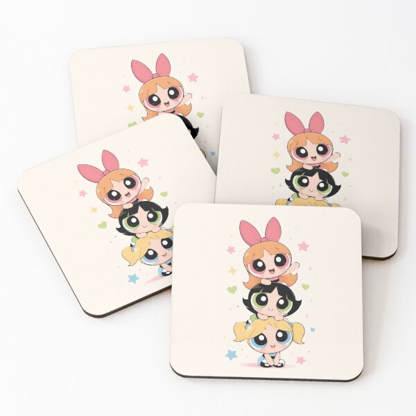 Item preview, Cute Kawaii Stacked Heroine Sisters - Pastel Chibi Sisterhood Art designed and sold by Billy Morfo™.