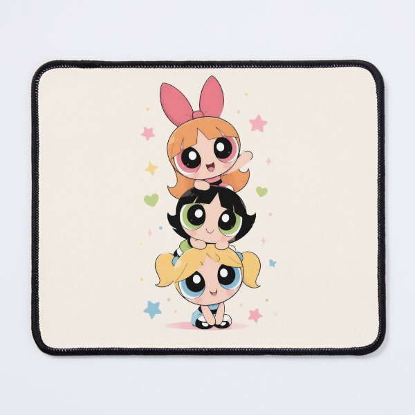 Item preview, Cute Kawaii Stacked Heroine Sisters - Pastel Chibi Sisterhood Art designed and sold by Billy Morfo™.