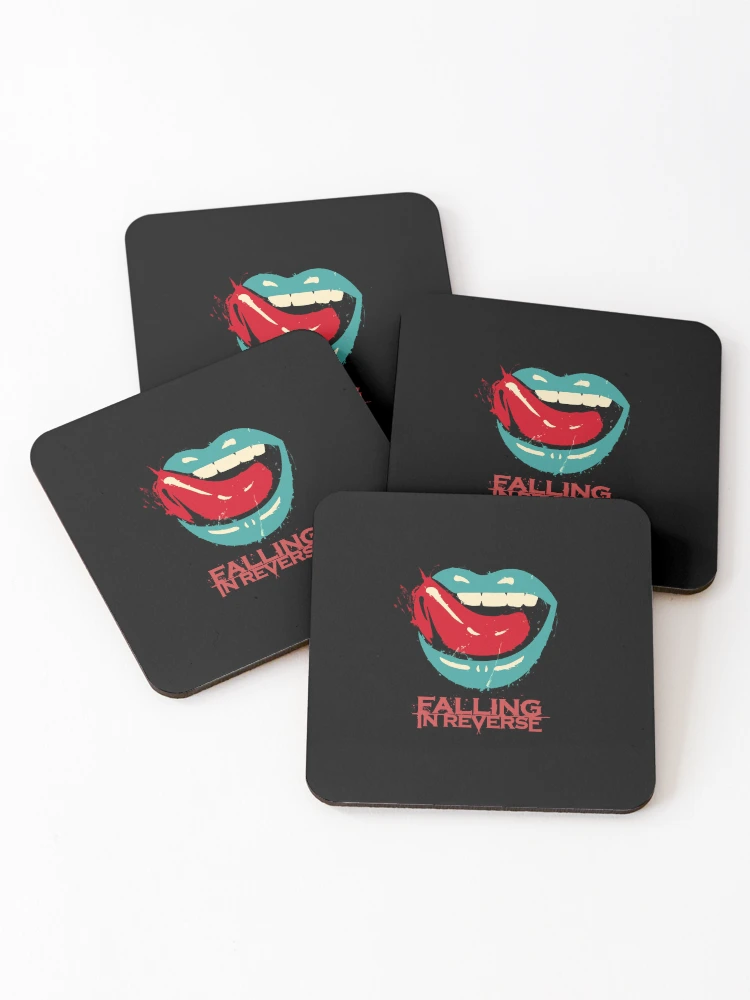 Thumbnail 1 of 5, Coasters (Set of 4), Falling In Reverse designed and sold by TinyToesPre.