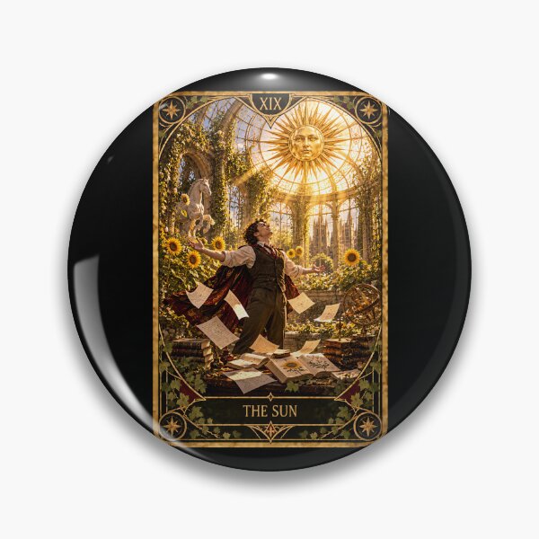 Item preview, Dark Academia Tarot Card Prints: The Sun designed and sold by PinUpPizzazz.