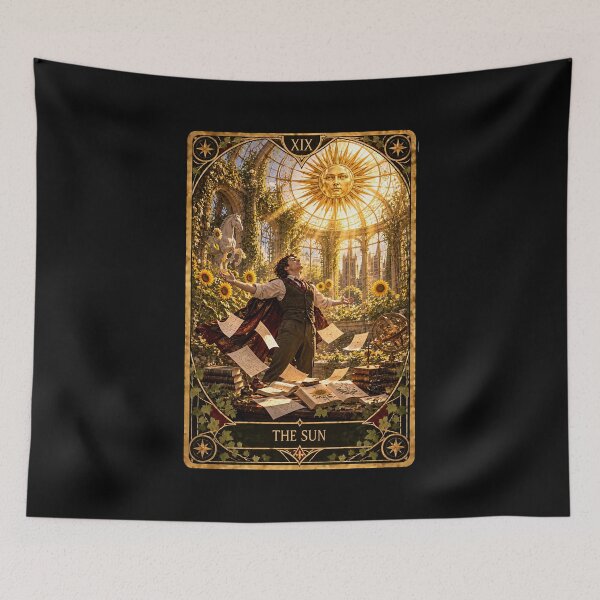 Item preview, Dark Academia Tarot Card Prints: The Sun designed and sold by PinUpPizzazz.