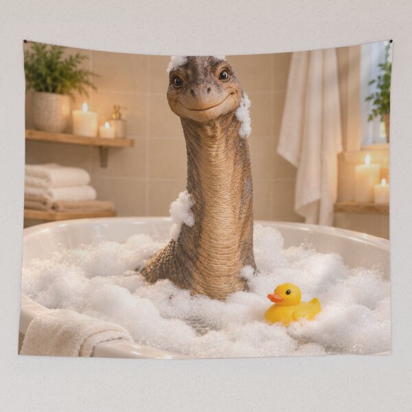 Artikelvorschau, Neugieriges Brachiosaurus-Schaumbad entworfen und verkauft von Sillytoe.