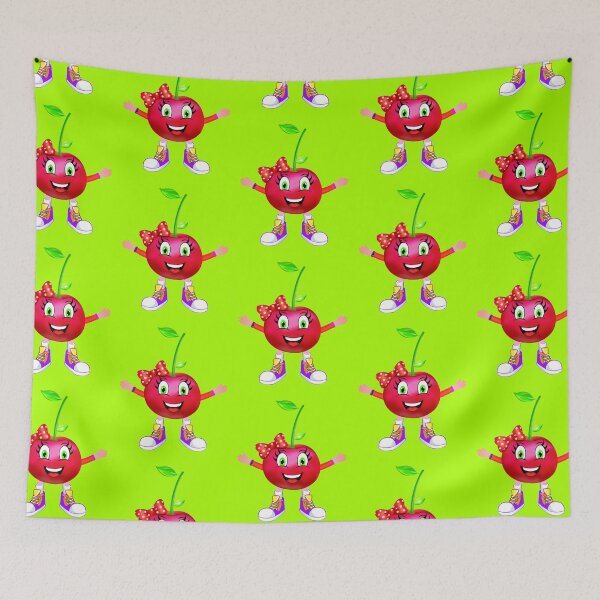 Item preview, Happy Cherry Animated Character Girl Version designed and sold by ExpressiveToon.