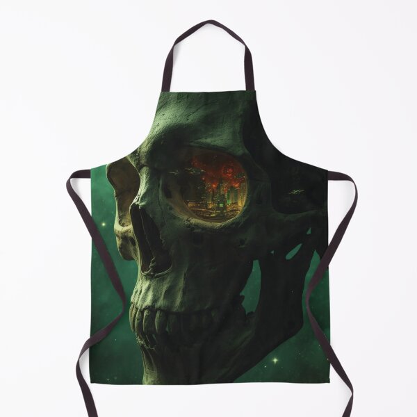 Item preview, Colossal Cosmic Skull With Futuristic City Inside designed and sold by monkeybusiness.pt.
