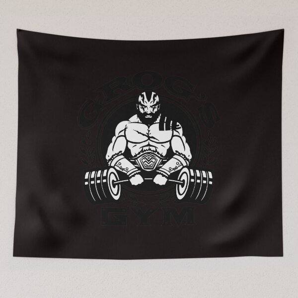 Item preview, Emblema clásico de levantamiento de pesas con barra de Grog Gym designed and sold by BeautyDesignNo1.