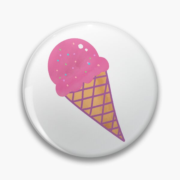 Aperçu de l'œuvre Pink Strawberry Ice Cream Waffle Cone créée et vendue par raun.draw.