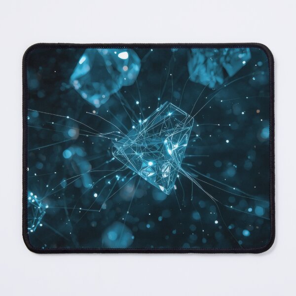 Item preview, Floating Glowing Crystals In Zero Gravity Space designed and sold by monkeybusiness.pt.