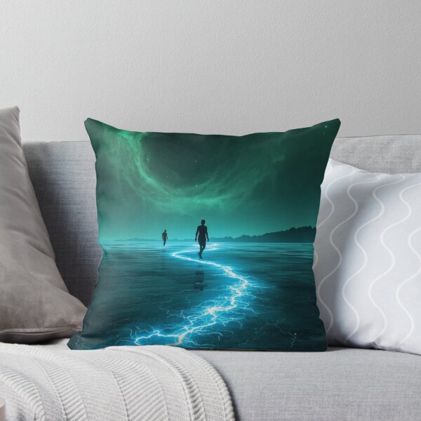 Item preview, Silhouettes Walking Electric Path Toward Cosmic Vortex designed and sold by monkeybusiness.pt.