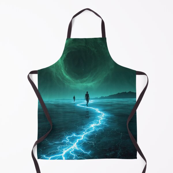 Item preview, Silhouettes Walking Electric Path Toward Cosmic Vortex designed and sold by monkeybusiness.pt.
