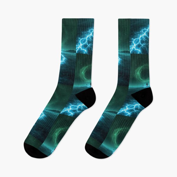 Item preview, Silhouettes Walking Electric Path Toward Cosmic Vortex designed and sold by monkeybusiness.pt.
