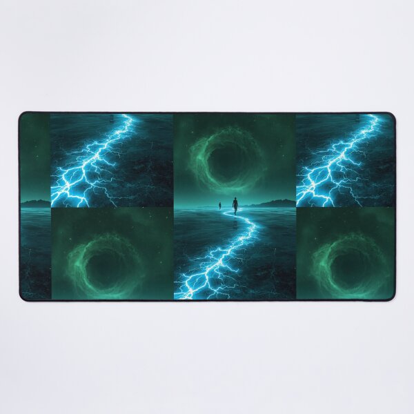 Item preview, Silhouettes Walking Electric Path Toward Cosmic Vortex designed and sold by monkeybusiness.pt.