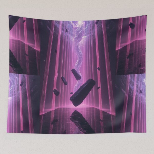 Item preview, Swirling Energy Vortex With Floating Cosmic Monoliths designed and sold by monkeybusiness.pt.