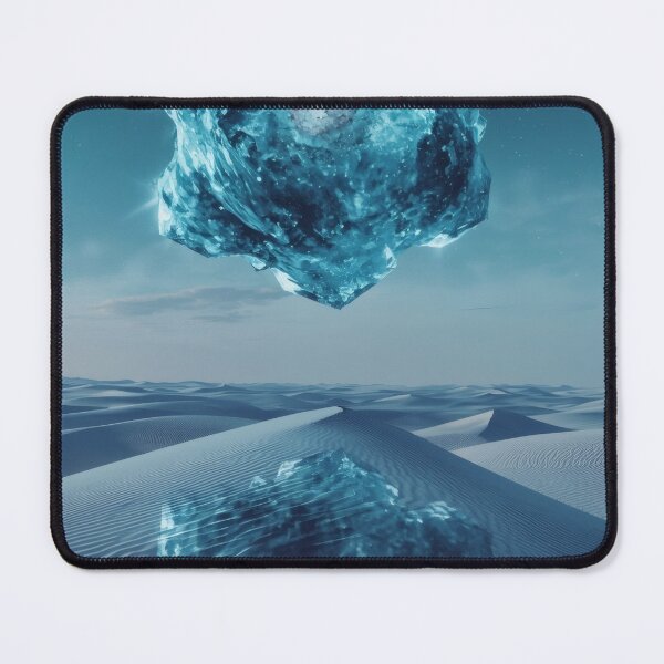 Item preview, Glowing Ice Crystal Hovering Over Alien Desert designed and sold by monkeybusiness.pt.
