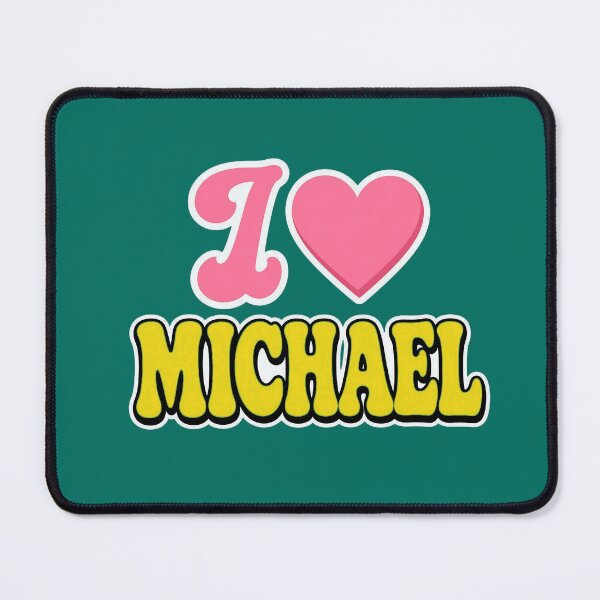 Item preview, I Heart Michael Cute Bold Retro Typography Valentine designed and sold by bentleypotter.