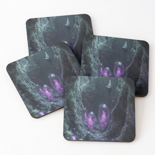Item preview, Bioluminescent Purple Pods In Alien Cave Canyon designed and sold by monkeybusiness.pt.