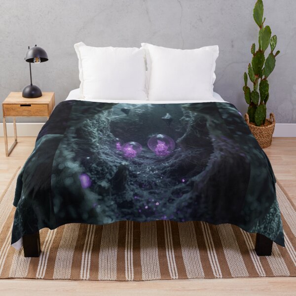 Item preview, Bioluminescent Purple Pods In Alien Cave Canyon designed and sold by monkeybusiness.pt.