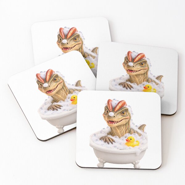 Item preview, Cheeky Dilophosaurus Bubble Bath designed and sold by Sillytoe.