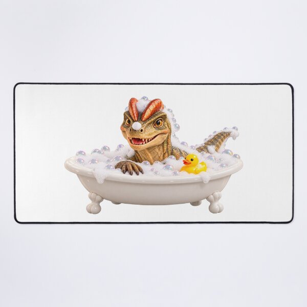 Item preview, Cheeky Dilophosaurus Bubble Bath designed and sold by Sillytoe.