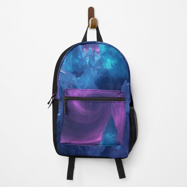 Item preview, Glowing Blue Crystal Peaks Under Purple Vortex designed and sold by monkeybusiness.pt.
