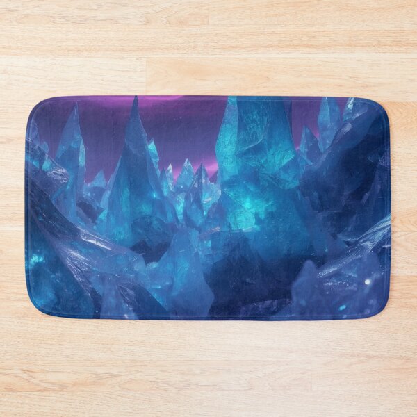 Item preview, Glowing Blue Crystal Peaks Under Purple Vortex designed and sold by monkeybusiness.pt.