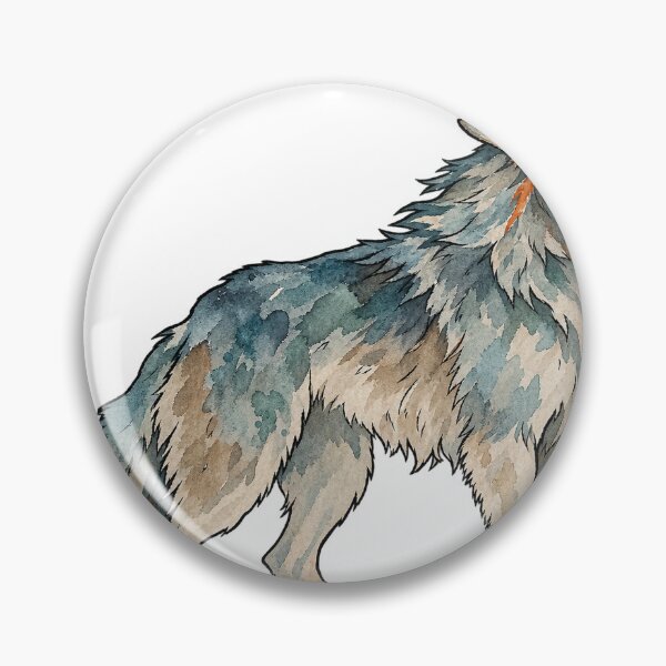 Item preview, Lone Howling Wolf Watercolor Wildlife Illustration designed and sold by Jessie's Palette.