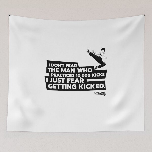 Item preview, I Just Fear Getting Kicked - Funny Martial Arts Parody designed and sold by offquote. by nttglyphs.