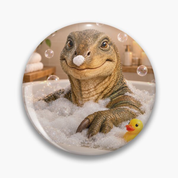 Item preview, Happy Iguanodon Bubble Bath designed and sold by Sillytoe.