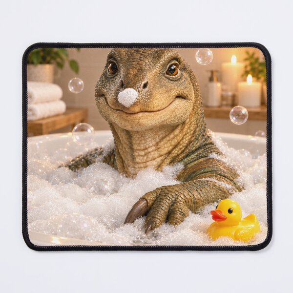 Item preview, Happy Iguanodon Bubble Bath designed and sold by Sillytoe.