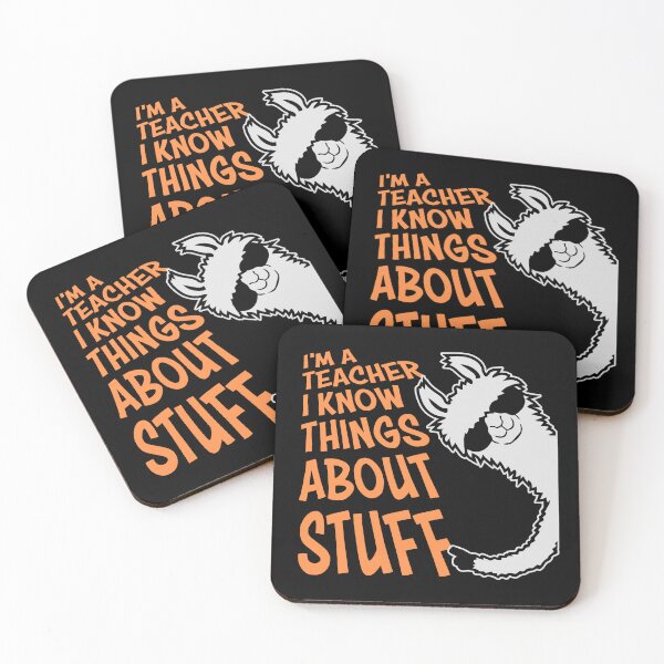Item preview, I'm A Teacher I Know Things About Stuff Llama Sunglasses designed and sold by shirt-o-mat.