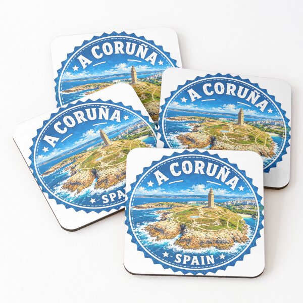Aperçu de l'œuvre La Corogne, Espagne - Art du voyage créée et vendue par clintang.