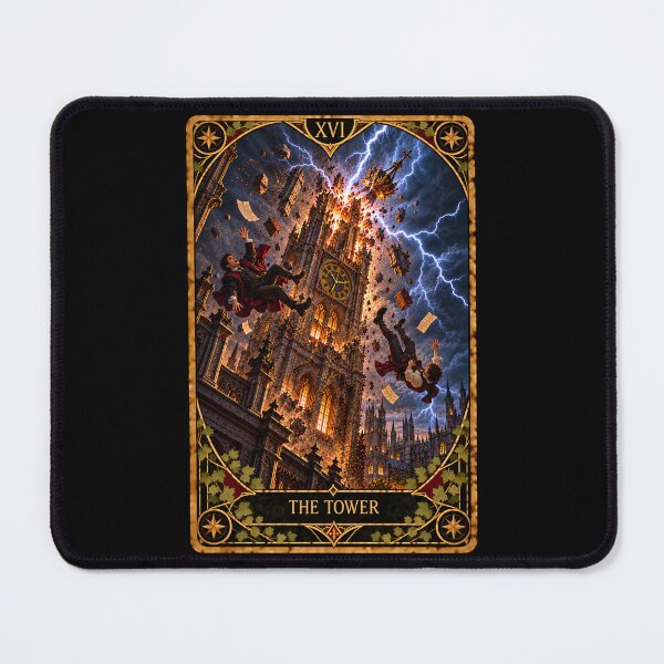 Item preview, Dark Academia Tarot Card Prints: The Tower designed and sold by PinUpPizzazz.