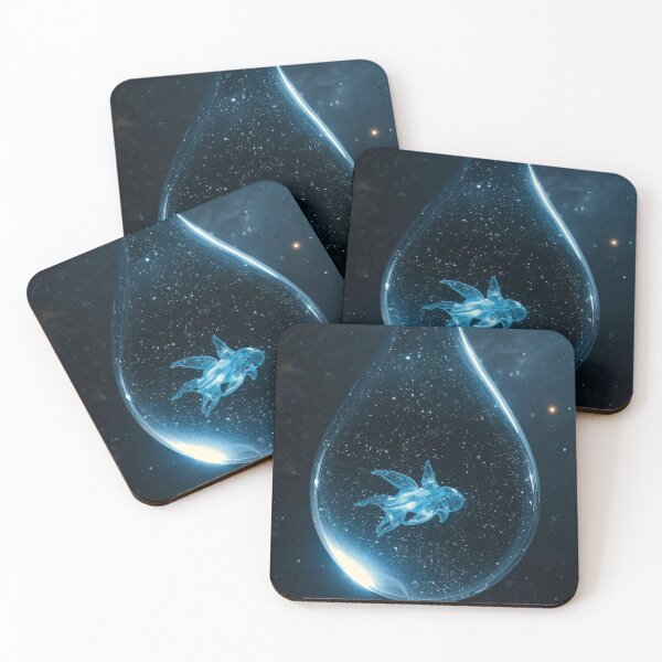 Item preview, Bioluminescent Alien Creature In Floating Water Droplet designed and sold by monkeybusiness.pt.