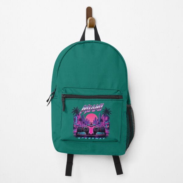 Item preview, Miami Speedway Synthwave Neon Palm Trees 80s Supercar designed and sold by bentleypotter.