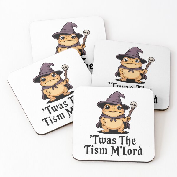 Item preview, 'Twas the Tism M'Lord – Funny Wizard Toad Meme Design designed and sold by LoFizzy.