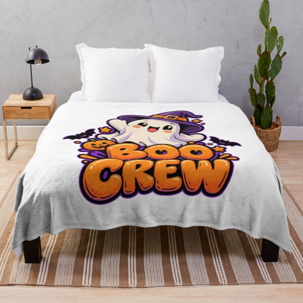 Item preview, Boo Crew - Cute Ghost Halloween Sticker designed and sold by Visual Dept..