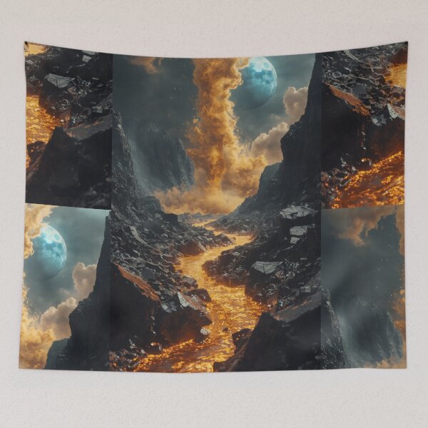 Item preview, Golden Dust Tornado Over Alien Lava River designed and sold by monkeybusiness.pt.