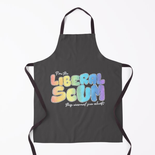 Item preview, I'm the Liberal Scum Rainbow Bubble Letter Political Art Print designed and sold by TroLerNeT.