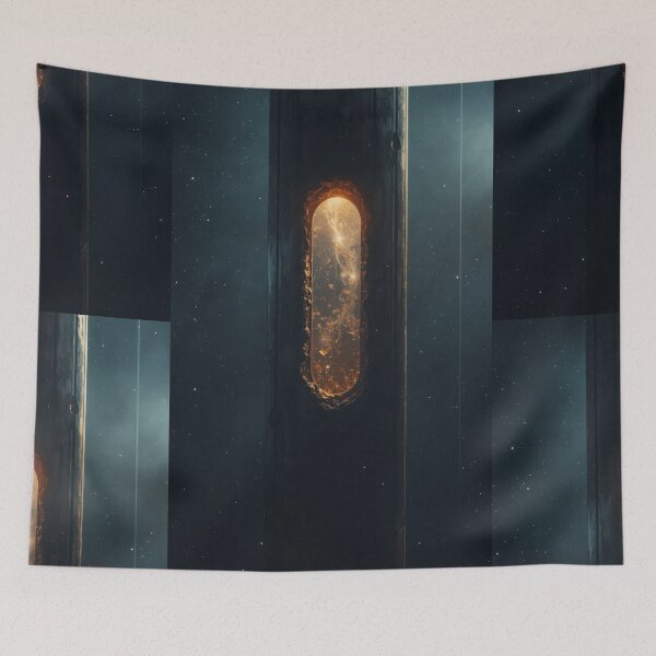 Item preview, Colossal Space Pillar With Glowing Golden Core designed and sold by monkeybusiness.pt.
