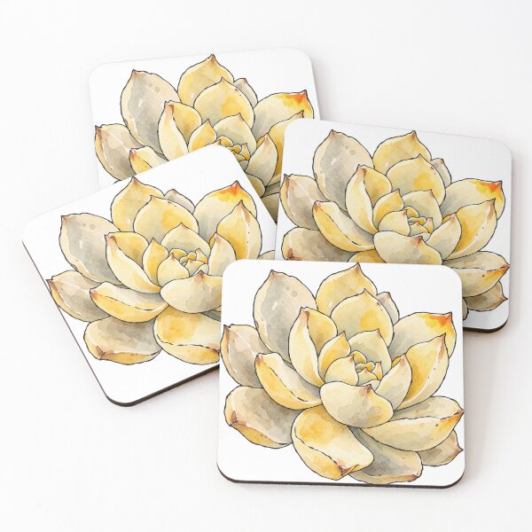 Aperçu de l'œuvre Plante succulente dodue dans un style botanique vintage créée et vendue par Jessie's Palette.